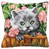 Collection D'Art Collezione d'Art 40 x 40 cm Minou Punto Croce Cuscino Kit
