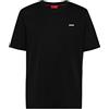HUGO Dero222, T-shirt Uomo, Black 1, XXL