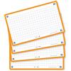 Oxford Flash 2.0 - 80 schede Bristol Flash Cards 7,5 x 12,5 cm, piccoli quadri arancioni