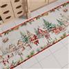 PETTI Artigiani Italiani - Tappeto Cucina Natalizio, Passatoia Cucina Natalizio, Antiscivolo e Lavabile, Tappeto per Natale 52x280 cm, Xmas Santas Land, Made in italy