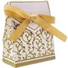 Ingrosso e Risparmio Bomboniere Anniversario 20 pz Scatoline Portaconfetti a bustina con Decoro Color Oro Fiocco Incluso Nozze Oro 50 Anni Segnaposto Confettata Traguardo Sposi Fai da Te Matrimonio