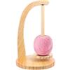 Bohrma Supporto per filo portatile in legno, avvolgitore per lana, supporto per gomitoli di lana, supporto per gomitoli di lana in legno, supporto per palline di filo fatto a mano, per lavori a maglia