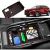 Coleya Vano Portaoggetti per Bracciolo Compatibile con Mazda CX-30 2019-2024, Scatola Portaoggetti del Bracciolo Centrale, Mazda CX30 Organizer per Braccioli con Tappetino Antiscivolo (Rosso)