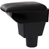 YJYWZH Bracciolo per Hyundai I10 2020-2026 con 5 USB | 2 USB anteriori e 3 USB posteriori, Doppio vano portaoggetti, Bracciolo centrale, Pelle PU, Base specifica per veicolo