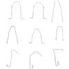 CFTGIW Fedulico a Molla, Clip Universali in Acciaio Inossidabile, Clip a Molla di Fissaggio 9 Pc per Lampadina per Lampadine H1 H3 H4 H7, Compatibili con la Maggior Parte dei Bulbi