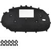 AUTOXBERT Tappetino isolante per cofano anteriore in foglio di alluminio/cotone, vestibilità specifica per veicolo per VW Golf 6, nero, argento
