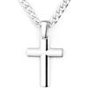 Sterll Collana da uomo in argento massiccio 925 con ciondolo a forma di croce argentata 'Infinity AWAITS US' - ideale come regalo per marito o amico - inclusa scatola ecologica