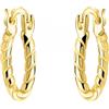 SOFIA MILANI - Orecchini da Donna in Argento 925 - Placcati in Oro - Creoli a Croissant - E2731