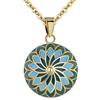 AEONSLOVE Collana Chiama Angeli Gravidanza Richiamo degli Angeli Gravidanza Ciondolo Mamma Incinta Bola Messicana Fiore della Vita per Futura Neo Mamma Maternita (verde)
