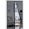 Panngu Zanzariere Magnetiche per Porte Finestre 100x240CM, Zanzariera Magnetica Porta Finestra 2023 Versione Aggiornata, Tenda con Magneti Anti Zanzare, Mosche Insetti - Nero