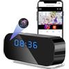 UYIKOO Telecamera Spia WiFi 5G/2.4G, Mini Telecamera Nascosta Senza Fili Orologio 1080P HD, Microcamera Spia Spy Cam Visione Notturna e Rilevamento Movimento Tuya APP Videocamera di Sorveglianza Casa Ufficio