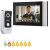 OBO HANDS 2 Filii Citofono, 7'' Touch Screen a Colori, WiFi Tuya Campanello Video,Rilevamento Persone, 2.4G Wi-Fi,APP/Carta RFID Unloc,con Telecamera Visione Notturna,Audio Bidirezionale