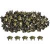sourcing map 100 rivetti piramidali per abbigliamento, rivetti quadrati a 4 ganasce da 5 mm, borchie a piramide in metallo bronzo, per artigianato, punk, rock, per abbigliamento, borse, scarpe in