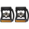M-Wave Piattaforma M-Wave per clic su pedali SPD compatibile con riflettori, nero, taglia unica