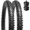 YunSCM 2 confezioni copertoni 16x1.95 ETRTO 50-305 Plus 2 confezioni Camera d'aria 16x1.75/2.125 AV32mm Valve compatibile bike 16 pollice Pneumatici 16x1.95