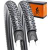 YUNSCM 29x2.25 Lightweight Montagna bicicletta pneumatici ETRTO 57-622 60TPI Nylon Anti-puncture Protection Compatible with 29x2.20/2.25/2.30 pollici pneumatici-2 PCS (Y-1158)