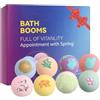 RoseFlower Kids Bath Bomb Gift Set, 8 bombe da doccia colorate, fatte a mano con essenza vegetale, bagno di casa per idratare la pelle, adatto per le donne, idea regalo