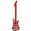 HENBRANDT Chitarra con bandiera del Regno Unito, gonfiabile, a tema Union Jack, per decorazione di feste o accessorio da piscina