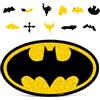 Crafthub Puzzle di legno per adulti - Marvel Puzzle in legno - Logo di Batman - A3 con 162 pezzi unici - Puzzle artistico per rilassarsi - 22.3cm x 39.1cm
