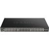 D-link Switch D-Link 48-porte managed PoE+ gigabit Nero [DGS-1250-52XMP]