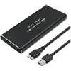 QOLTEC Docking station Qoltec portatile M.2 SATA SSD NGFF USB 3.0 Nero [51854]