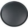 Grunwerg Vassoio Rotondo Antiscivolo in plastica Super gommata, Diametro 11" / 27 cm, Nero