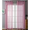 Gardinenbox 20332-cn2 - Set di 2 tende trasparenti con occhielli, 175 x 140 cm, colore: Rosa