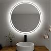 Baikal Specchio da bagno rotondo | Diametro 80 cm | LED frontale | Touch con anti-appannamento | Tonalità 3500 K/4000 K/6000 K | Specchio con luce | Specchio con LED.