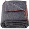 VEVOR Coperta da Campeggio in Lana, Coperta Calda da Stadio, Impermeabile e Antivento, Ignifuga, Ideale per Esterni, Picnic, Escursioni, Eventi Sportivi, Viaggi, 1,62 m x 2,23 m, Grigio Chiaro