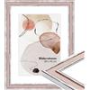 WANDStyle cornice foto legno 15x20 cm, cornici da parete, cornice vintage 20x15 cm, portafoto da parete, cornici foto rosa per appendere e posizionare, Photo Frame H460 - Made in Germany