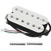 FLEOR Pickup Humbucker per chitarra bianca Pickup al ponte Alnico 5 14-15k