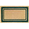 BANZAII TEXTILE INNOVATOR ONLINE Banzaii Zerbino Cocco da Esterno e Interno, Tappeto Antiscivolo 40x70 cm - Border Verde