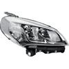 LONGLING Faro anteriore Faretto Anteriore Nero Destro con Motore per Fiat Doblo 2014-2022