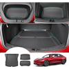 GAFAT [3 Pezzi] GAFAT Tesla Model 3 Highland Standard Premium 2026 2025 2024 Tappetino per Bagagliaio Anteriore e Posteriore, TPE Tutte le Stagioni, Bordo Alto, Scan Originale 3D, Facile da Piegare