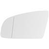 SENZEAL Vetro Specchio Retrovisore Riscaldabile Lato Conducente per Audi A3 S3 2003-2008 A4 S4 2000-2009 A6 S6 2004-2008 8E0857535E (Sinistro)