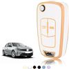 TOOMUME Cover Chiave TPU, Custodia Chiave Adatto per Opel Vauxhall Astra Antara Agila Corsa Cascada Insignia Mokka Meriva Tigra Vectra Zafira, Copri Chiavi Guscio Chiave Auto Telecomando - Flip Key