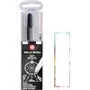 SAKURA Gelly Roll - Penna in gel, 3 colori, colore: Nero glitterato e 2, set di 4 pezzi