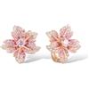 Santuzza - Orecchini pendenti in argento Sterling 925 con gemme per donne, Zirconia cubica Argento sterling