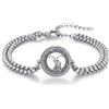 PARYFO Braccialetto con segno zodiacale Capricorno, in argento Sterling 925, con costellazioni, astrologia, oroscopo, idea regalo per uomini e donne, unisex, Große, Argento sterling, cristallo