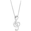 Hmzidz Collana Argento 925 con Pendente Nota Musicale, Collana Personalizzata Girocollo Donna, Elegante Regalo per Migliori Amiche y Mamma