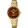 Festina Orologio Donna Analogico Acciaio Inossidabile 316L Oro - Quarzo - Vetro minerale alta resistenza - Impermeabile 5 ATM F20601/C - Mademoiselle