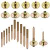 WeqeYent 20 Pezzi (10 set) Dado a T M8/M6 Dado Flangiato Dado con Flangia Round Base Zincato Piastra a T dado a T dado a T Base Rotonda a Vite T-Nut a Tre Fori
