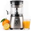 JATA JEEX1616 - Spremiagrumi elettrico automatico 300 W | Corpo e filtro in acciaio inossidabile | Sistema antigoccia | Adatto a tutti i tipi di frutta | Pezzi staccabili. Base antiscivolo