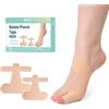 Welnove Kinesiology Tape for Bunion, 32 Pcs Ankle Tape Toe Support & Pain Relief, Breathable Latex-Free Tape, Beige (16 Small + 16 Large)