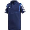 adidas Tiro 19 Polo, Unisex Bambini, Dark Blue/Bold Blue, 164