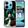 Cokitec Cover rinforzata per Xiaomi Redmi Note 14 4G Manga My Hero Academia Deku