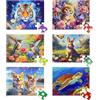 Jigso Puzzle da 6 pezzi con 20 pezzi grandi, semplici colorati pezzi irregolari, puzzle Alzheimer Gifts, giochi di memoria per i pazienti in case di pensionamento