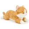 Leahaoe Gatto di peluche ponderato arancione, 48,3 cm, 0,9 kg, animale di peluche realistico per bambini e Adutl, morbido giocattolo ponderato