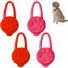 FDGGT Ciondolo per Luce Notturna da 4 Pezzi, Luce Notturna con Stampa di Zampe, Luce da Corsa per Cani in Silicone, Luce Notturna per Animali Domestici, Luce per Collare per Animali Domestici