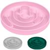 OFFCUP Ciotole per Cani, Silicone Ciotola Anti Ingozzamento, Fun Feeder Slo, Sicurezza Durevole, Per La Perdita Di Peso, Previene Lo Strozzamento Degli Animali Domestici （Rosa)
